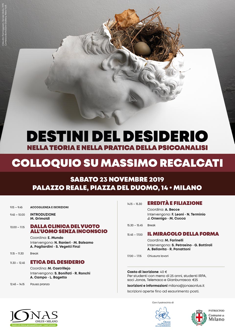 Destini del desiderio Jonas Milano